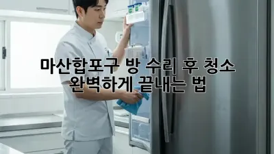 마산합포구 방 수리 후 청소🧹✨ 완벽하게 끝내는 법!